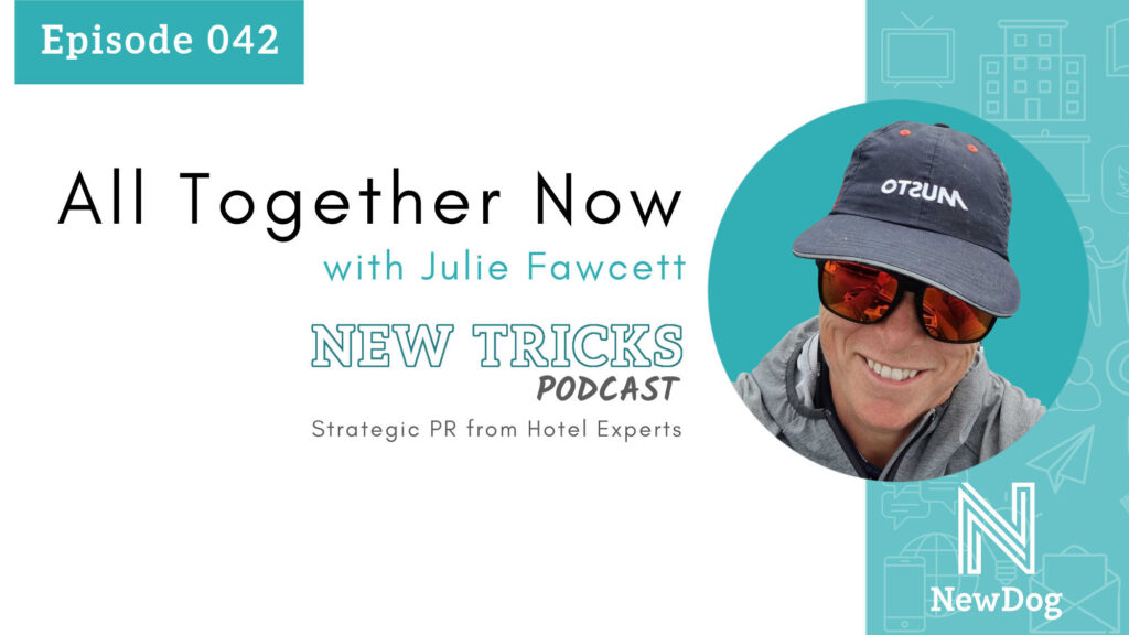 Ep42 banner New Tricks Podcast by NewDog PR - Strategic PR from hotel experts